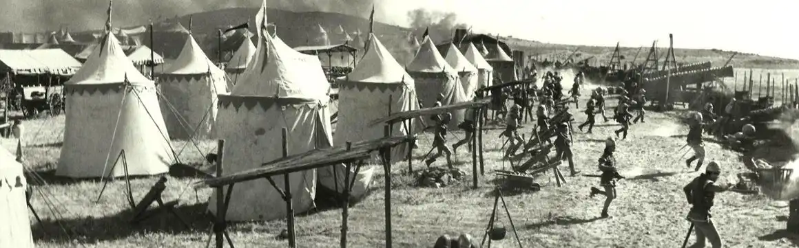 Diseño de producción y ambientación de escenas bélicas de época, alquiler de todo tipo de atrezzo y tiendas de campaña